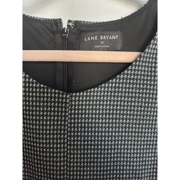 Lane Bryant Lena Shimmer Lurex Wide Leg Jumpsuit Black Silver Size 20 Pockets - Picture 4 of 11